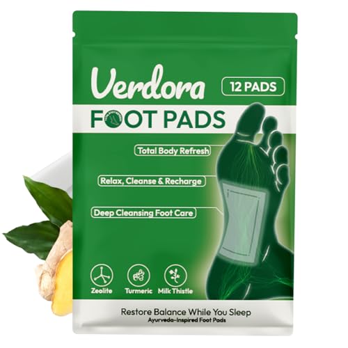 VERDORA Natural Deep Cleansing Foot Pads with Bamboo Vinegar & Ginger