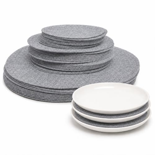 Felt Plate Dividers for China Storage - 48 Separator Pads