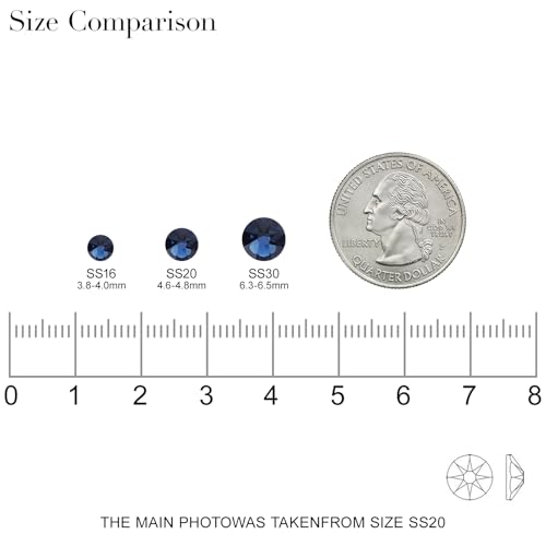 Novani Montana SS16 Flat Back Rhinestones - 1440pcs (3.8-4.0mm) for Nail Art & Crafts