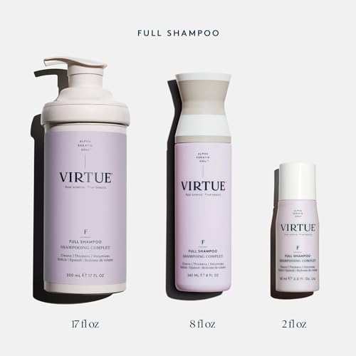 VIRTUE Full Volumizing Shampoo, Sulfate-Free Keratin Hair Thickening Treatment