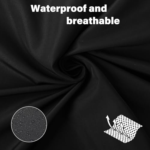 Adjustable Waterproof Hair Cutting Cape for Salon Use - Black