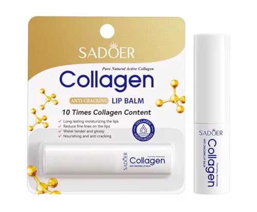 Sadoer Collagen Lip Balm - Hydrating Anti-Cracking Formula 15ml