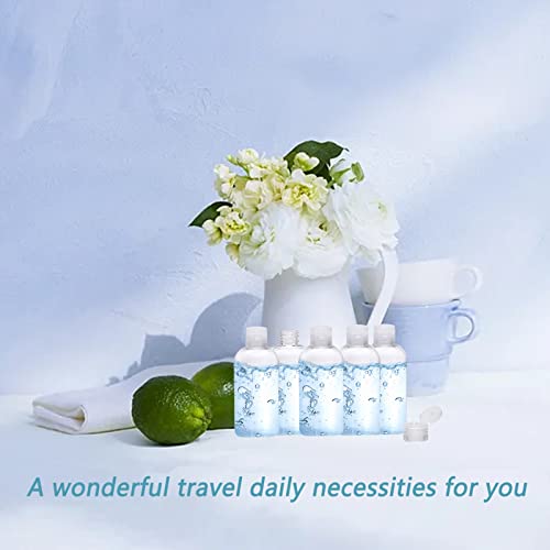 18-Pack Travel Squeeze Bottles 3.4 oz Clear PET with Flip Caps