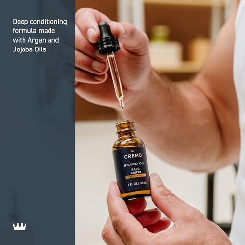 Cremo Beard Oil - Palo Santo, 1 fl oz | Nourish & Soften Your Beard