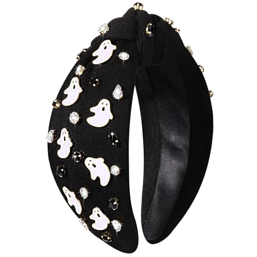 Ghost 5 Halloween Headband for Women - Beaded Pumpkin & Ghost