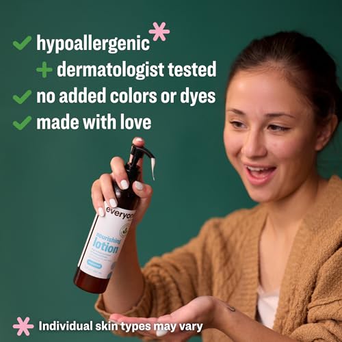 Everyone 2-in-1 Unscented Hand & Body Lotion 8oz Pack of 2 – Hypoallergenic, Fast Absorbing, Eco-Friendly