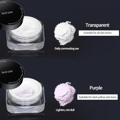 BLUE LOVE Loose Setting Powder - Oil Control, Waterproof, Translucent