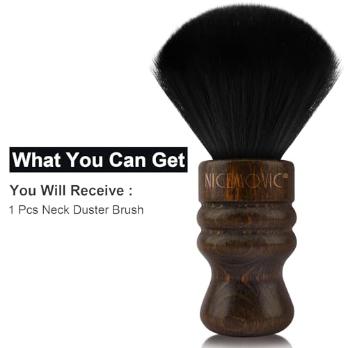NICEMOVIC Premium Neck Duster Brush for Barbers & Stylists