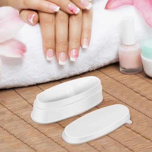 3-Pack Nail Dip Powder Tray for French Tip Manicure and DIY Nail Art