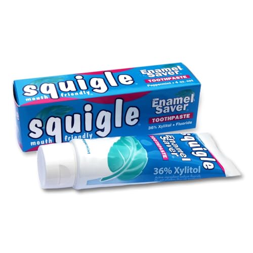 Squigle Enamel Saver SLS-Free Toothpaste for Sensitive Mouths 4oz, Pack of 1