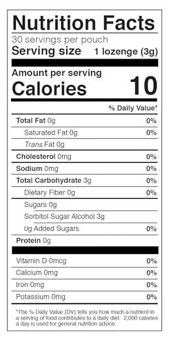 Cotton Mouth Candy Dry Mouth Relief Lozenges - Fruit Flavor, Sugar-Free, 30 Count