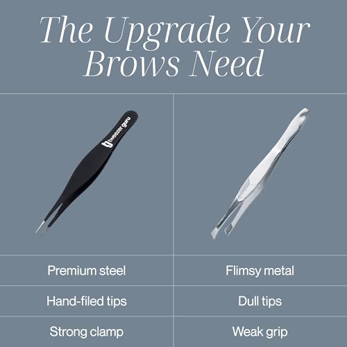 Precision Ingrown Hair Tweezers Set - Pointed & Slant Tips