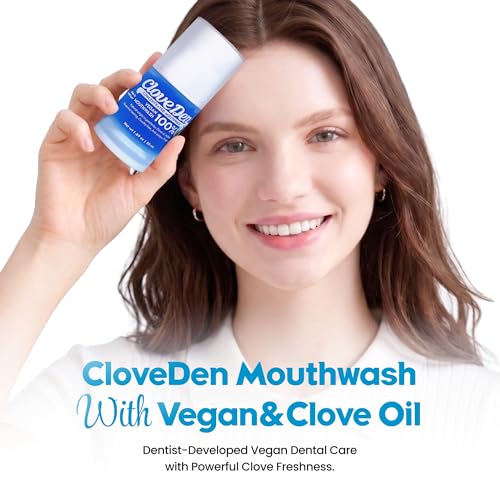 CloveDen Alcohol-Free Mouthwash Concentrate - Travel Size 1.69 fl oz
