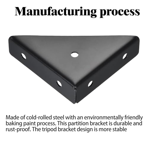 L&M Heavy Duty Triangular Shelf Brackets - 4 Pack Metal Support