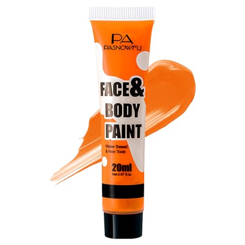 Orange Water-Based Face & Body Paint for Halloween SFX Makeup