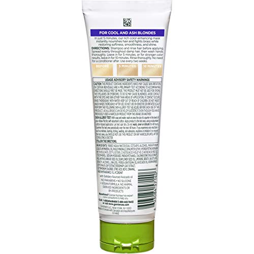 Garnier Nutrisse Color Reviver Hair Mask, Cool Blonde - 4.2 Fl Oz (2 Count)