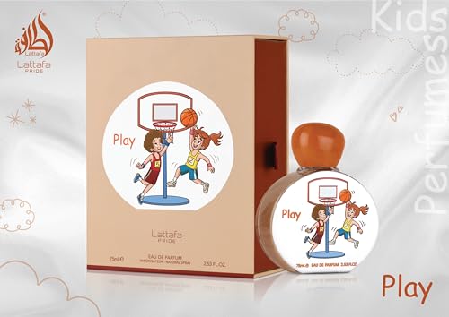 Lattafa Pride Play for Kids Eau de Parfum Spray 2.53oz Citrus Fresh Musk Amber Wood