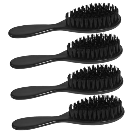 Mikinona Beard Brush Set - 4 Soft Bristle Grooming Tools for Men