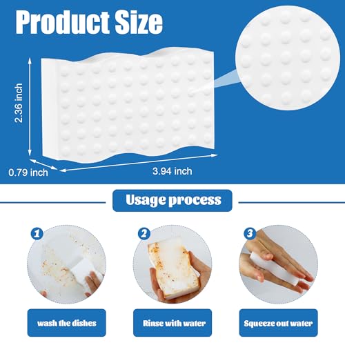 30 Pack Magic Cleaning Sponges - 2X Density Melamine Erasers