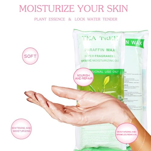 Tea Tree Scented Paraffin Wax Refills - 12 Pack for Paraffin Bath
