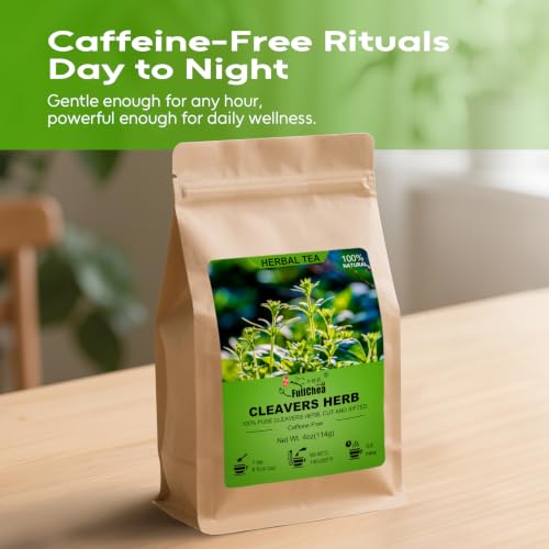 Premium Cleavers Herb Tea - 4oz Dried Galium Aparine, Caffeine-Free