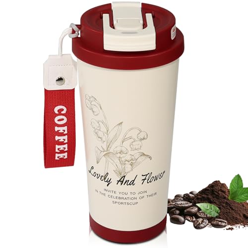 Insulated Coffee Tumbler 17.9oz - Stainless Steel Travel Mug