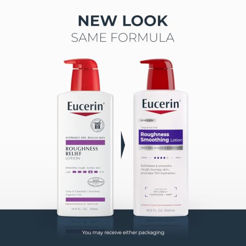 Eucerin Roughness Smoothing Lotion - 16.9 FL OZ Urea Moisturizer for Dry Skin