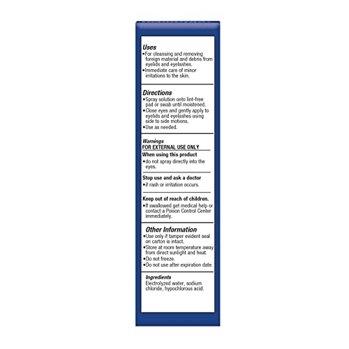 OCuSOFT HypoChlor Spray - Non-Irritating Hypochlorous Acid Spray & Eyelid Cleanser Solution to Remove Oil & Debris- 2 fl oz
