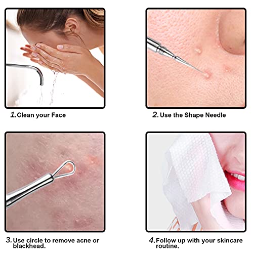 Titanium Alloy Pimple Popper Tool - 2-in-1 Blackhead & Blemish Remover