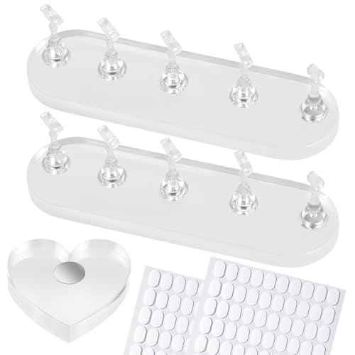 Clear Large Nail Stand for Press On Nails - Nail Art Display & Painting Practice