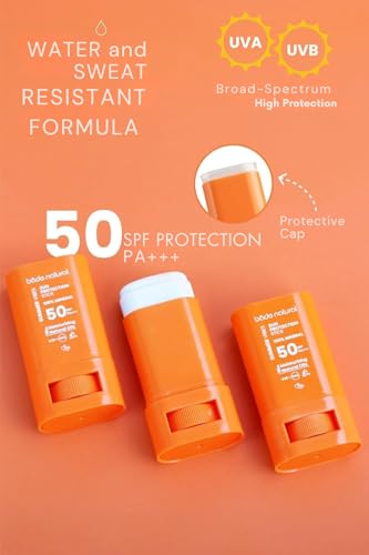 Bade Natural SPF 50 Clear Mineral Sunscreen Stick - Zinc Oxide & Plant Oils, 0.56 oz