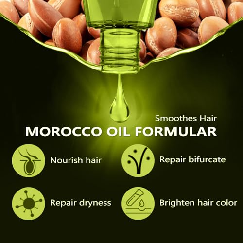 Rednow Argan Oil Hair Serum - Anti-Frizz Smoothing Treatment (2 Pack)