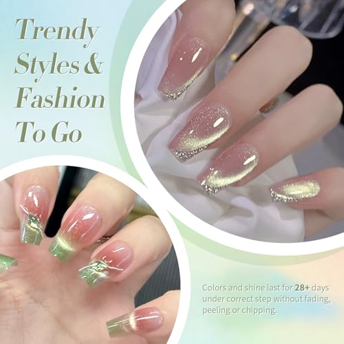 Born Pretty Wizard of Oz Cat Magnetic Gel Nail Polish Set with 6 Colors & Magnet