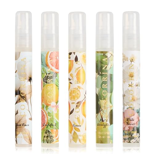 Travel Size Toilet Spray 5-Pack - Pocket Pre-Poo Deodorizer