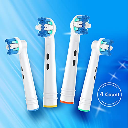 BUKURII Bk25 Floss-Like Electric Toothbrush Replacement Heads for Oral B, 4 Pack