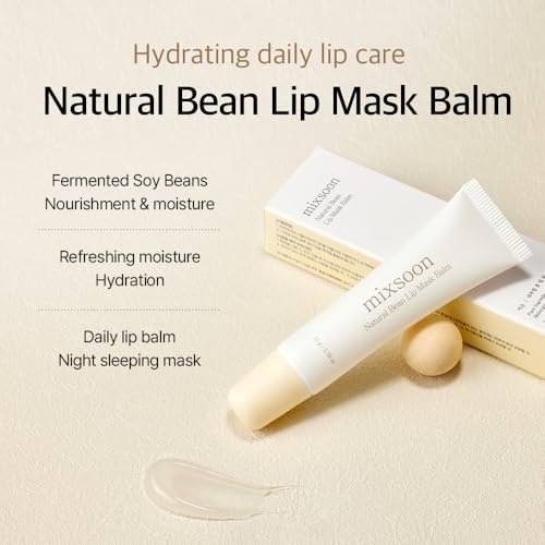 mixsoon Natural Bean Lip Mask & Balm - Vegan Hydrating Treatment (11g)