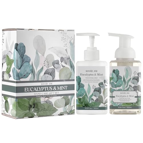 ROMIIE ZOI Eucalyptus Mint Foaming Hand Soap & Lotion Set - 320ml Each
