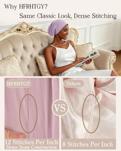 Adjustable Satin Lined Sleep Bonnet for Hair Protection, Unisex