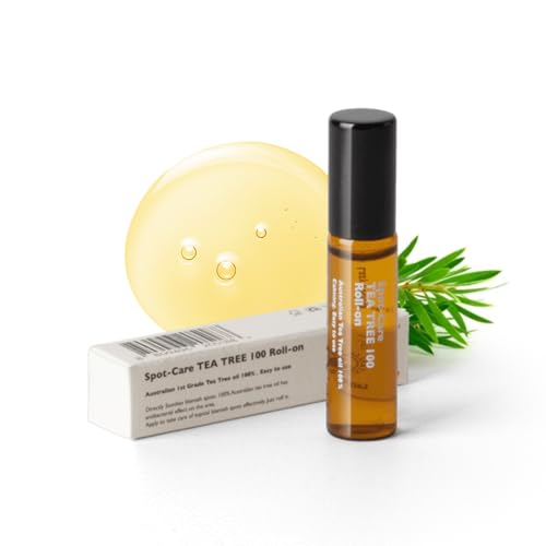 100% Pure Tea Tree Oil Roll-On for Acne Treatment - 0.18 Fl Oz