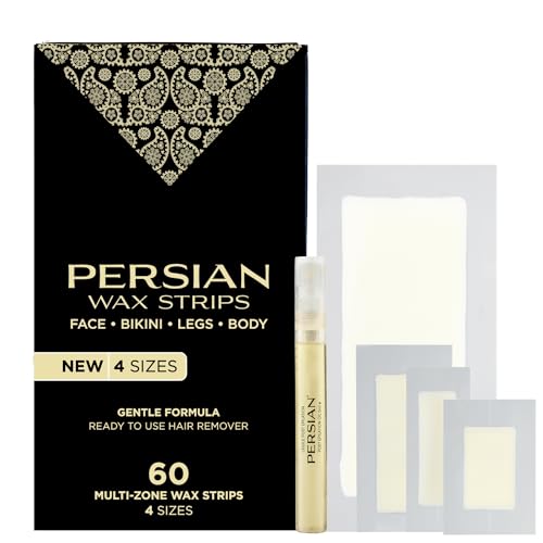 Persian Multi-Zone Wax Strips Kit for Hair Removal - 60 Strips