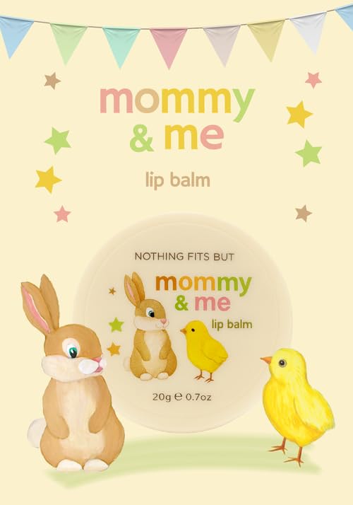 Vegan Mommy & Me Lip Balm - Fragrance-Free, Hypoallergenic Care for Moms and Babies, 0.7 Oz