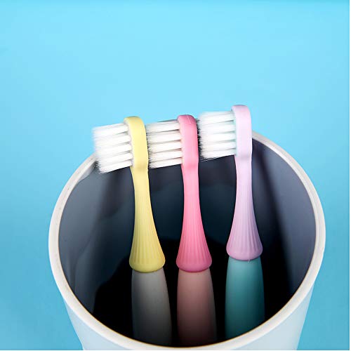 newrichbee 6 Pack Little Mushroom Toddler Toothbrush for 2-4 Years Old – Soft Silicone Baby Toothbrush, Fun Kid-Friendly Design