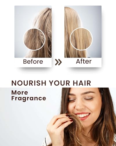 SIPRESA Hair Perfume Oil Set - 36 Mini Bottles, 9 Scents for Nourished, Frizz-Free Hair