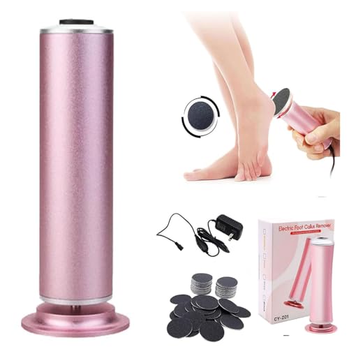 Electric Foot Callus Remover - Pink Pedicure Tool with 60 Discs
