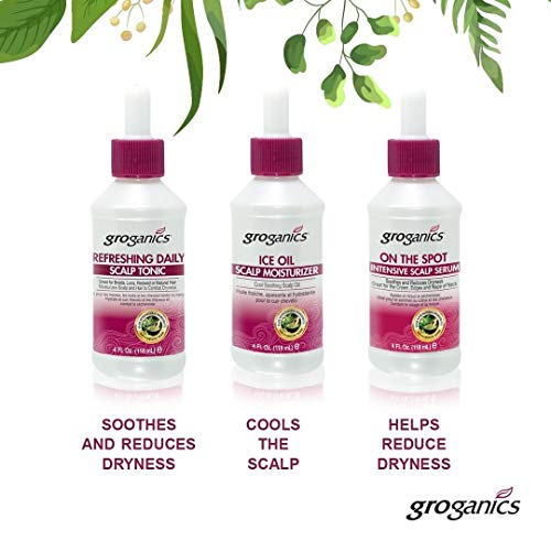Groganics Refreshing Daily Scalp Tonic - 4 fl oz Hair Growth Treatment