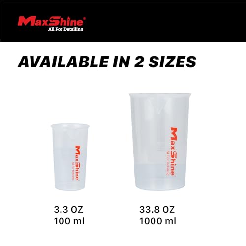 Maxshine 1000ml Measuring Cup – Chemical-Resistant Polypropylene with Ergonomic Handle