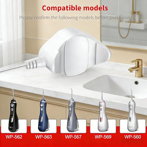 Replacement Charger for Waterpik Cordless Water Flosser WP-560 Series