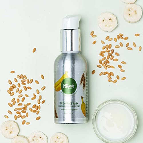 Vilvah Store Fragrance-Free Face Wash for Sensitive & Dry Skin, 100ml