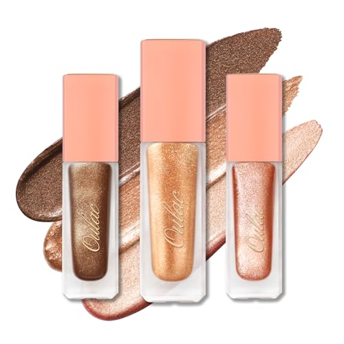 Oulac Liquid Glitter Eyeshadow Set 16+O10+09 - Shimmer & Crease-Resistant, Quick-Dry, Vegan Makeup