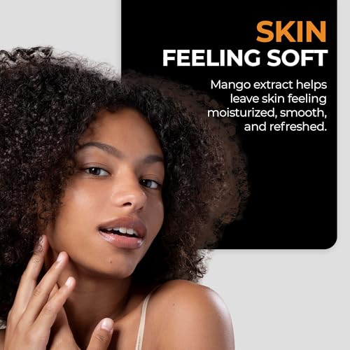 Liquid African Black Soap with Mango - Natural Face & Body Cleanser